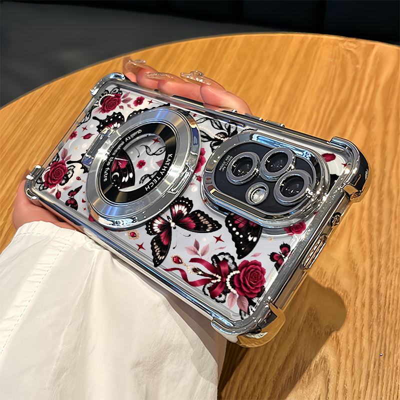 Oppo Reno 12 - Funda para Teléfono con Hermosas Flores