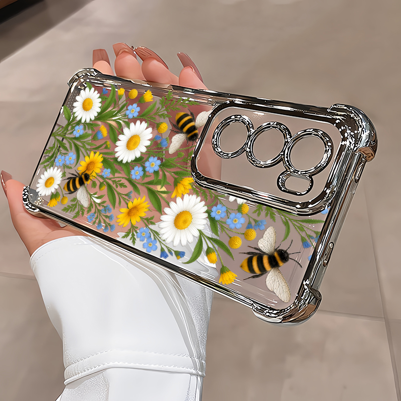 Funda con diseño floral de abe - Oppo Reno 12 reseña y precio