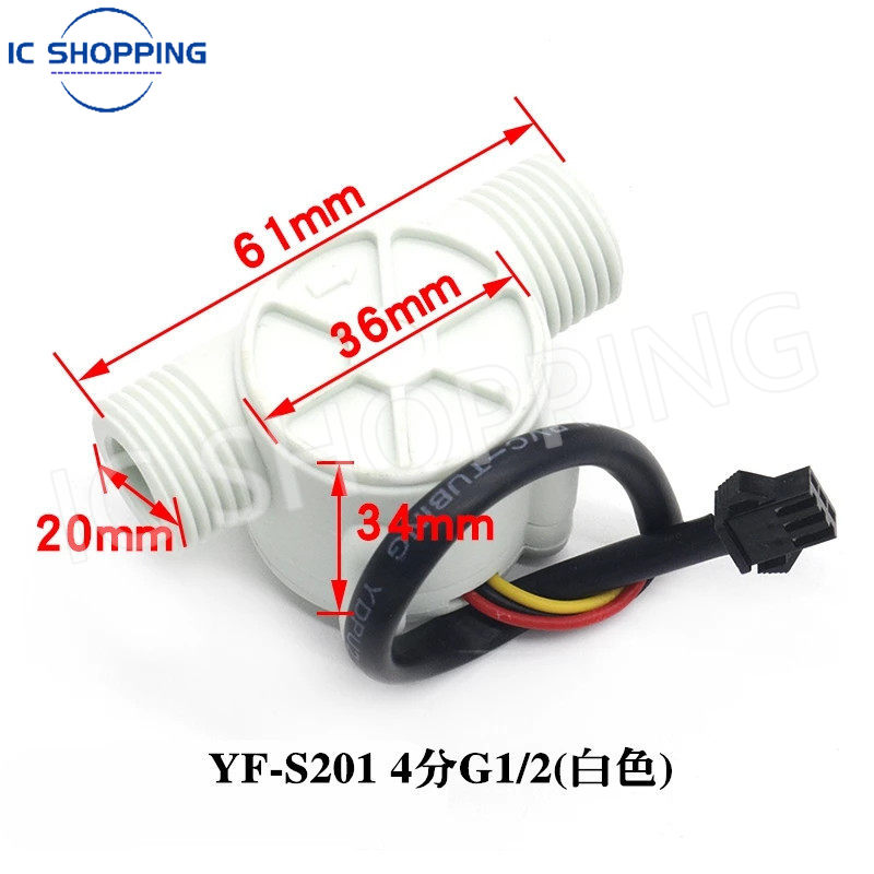 10PCS YF-S201 G1/2 Sensor de F - Hydration Sensor Skin reseña y precio