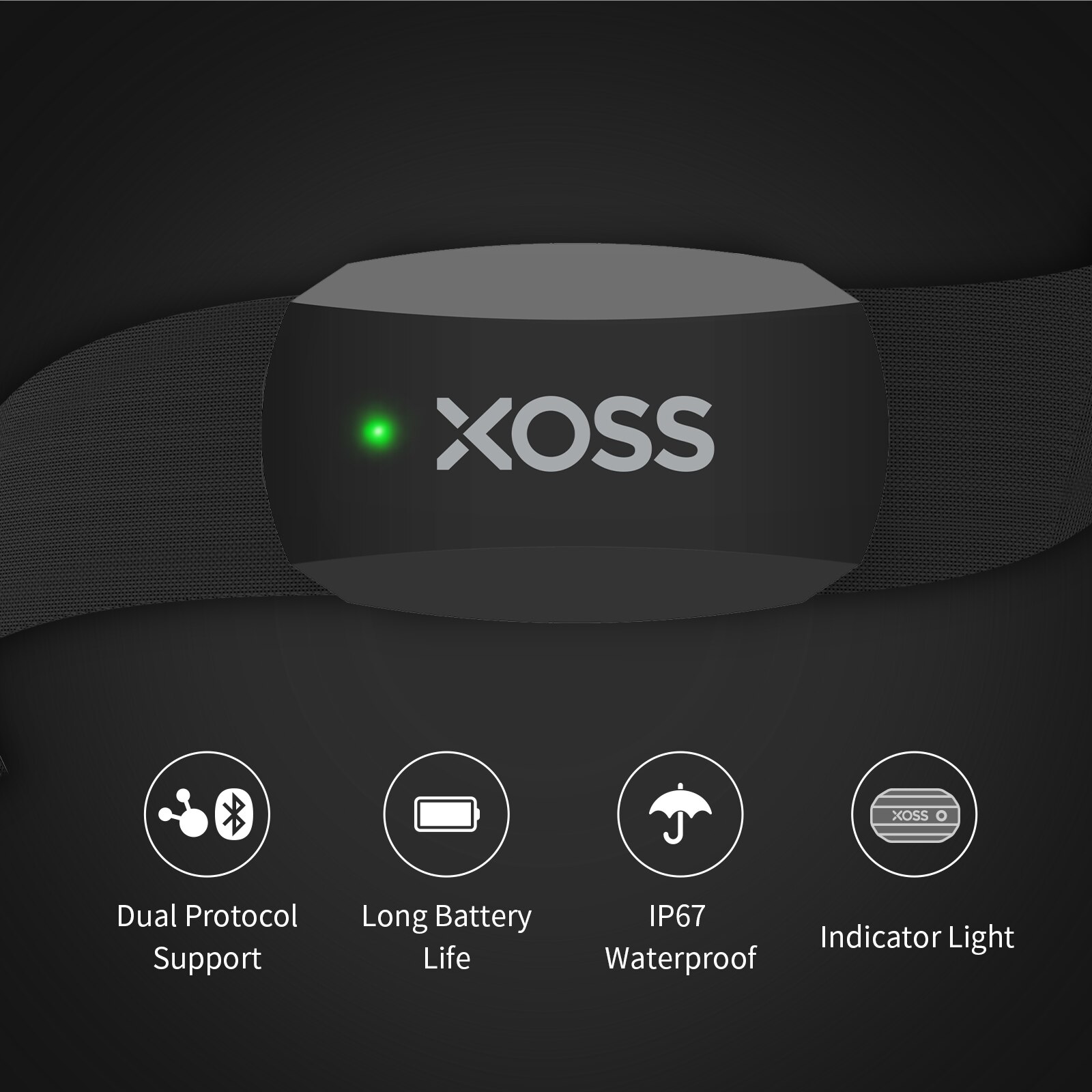 XOSS X2 Correa para el pecho M - Breath Rate Monitor reseña y precio
