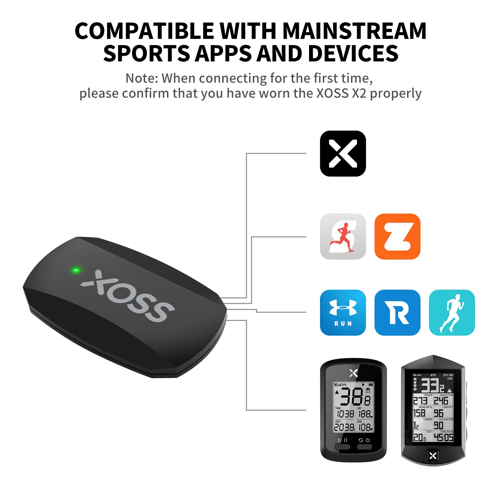 XOSS X2 Correa para el pecho M - Breath Rate Monitor reseña y precio