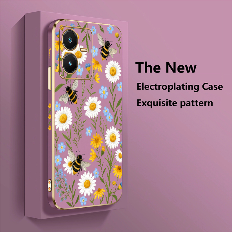Funda con diseño de abeja para - Vivo Y28 reseña y precio